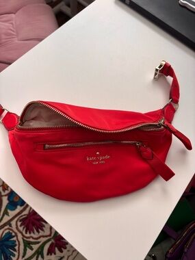 kate spade red crossbody belt bag